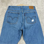 Levi's Levi’s Women’s Wedgie Icon Fit Ankle Jeans Button Fly High Rise Raw Hem Blue 29 Photo 6