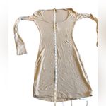 SKIMS  Long Sleeve Henley‎ Sleep PJ Dress size S tan/light brown Photo 5