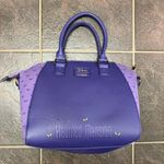 Lounge Fly Disney Haunted Mansion Satchel Bag Purse Handbag Purple Photo 5
