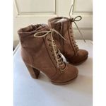 Wild Diva NWOT Lounge Vivian Block Lug Platform Blocked Heel Lug Sole Boots 8.5 Photo 3