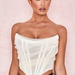 House Of CB NWOT  Melinda Ivory Bone Corset. Size Large Photo 9