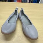 Eileen Fisher Flats Womens Gray Leather Notion Ballet Nappa Slip On SZ 5 Photo 0