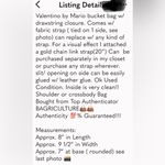 Valentino By Mario Bucket Bag REHAB Brown Photo 9