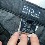 FDJ Women 10 Navy Cotton Dark Denim High Waist Wide Leg Leg Crop Pant Cl… Blue Photo 8