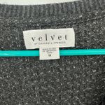 Velvet Tees Velvet Size Medium Sweater Gray Loose‎ Knit V Neck Pullover Basic Casual Layers Photo 2