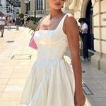 Commense White Sleeveless Square Neck Mini Dress Size M Photo 11