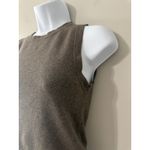 ZARA Women Knit Sleeveless Top Brown Crew Neck Casual Size M Photo 1