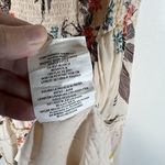 Taylor & Sage Taylor & Sage Beige Pink Floral Rose Smocked Shift Dress M Lined Cottagecore Photo 5