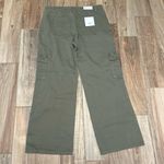 Vervet Olivia High Rise Utility Cargo Wide Leg Jeans Green Size 32 Photo 4