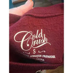Cold Crush  sweatshirt night stars long sleeve maroon small Photo 3