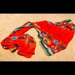 Bright and Beautiful Large Women’s Scarf Orange Photo 1