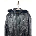 Cabela's leather hooded jacket Photo 2