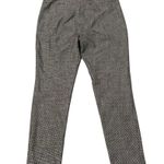 W By Worth Black White Herringbone Pattern Flat Front Cuffed Hem Slacks, Sz 4 Photo 1