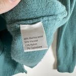 Benedetta B Made‎ In Italy Green Cashmere Wool Blend Sweater Size S Button Back Photo 4