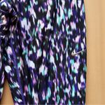 Nike Dri-FIT “Just Do It” Purple Abstract Print Crop Leggings – Size M Photo 6