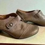 Taos Rhumba Gray Brown Leather Slip On Shoes Casual Pumps Low Heel Strap Size 9 Photo 9