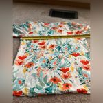 Counterparts 2/$12 Red Poppy Floral Tie Sleeve Spring Blouse Size Small Photo 12