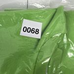 Ganni Size S / M Crew Neck Sweatshirt Oversized Fleece Embroidered Neon Green Photo 15