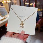 18K Gold Plated Crystal Cherry Pendant Necklace for Women,Cherry Necklace Photo 3