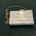 “Mrs.” Bridal White Acrylic Clutch Purse Photo 2