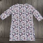 Coolibar | Oceanside UPF 50+ Tunic 3/4 Sleeve Dress in Magnolia Pink Beach Leaf White Size M Photo 3