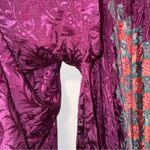 Advance Apparels Wide Leg Silk One Size Fits Most Pants Purple Photo 6
