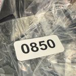 DKNY  Black Top with White Striped Sleeves Photo 3