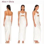 Alice + Olivia NEW NWT Valli Cutout Sequin Cami Dress Maxi White size 2 Photo 1