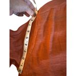 FAVLIX Fashion‎ Rust Orange Button Front Belted Shirt Dress Midi Size L Brown Size L Photo 5