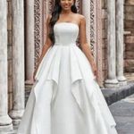 Cinderella bridal gown sz 2 XS 12.5 bust 14.5 waist White Photo 0