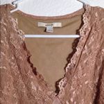 Merona FINAL MARKDOWN Lined Lace-Look Top (L) Photo 1
