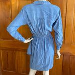 carole little Vintage 90s Chambray Wrap Shirt Dress XS/S Photo 1