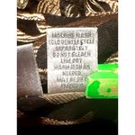 Chicos Size 2 Black Gold Silk Blend Floral Sheer Jacket Artwear Style City Style Brown Photo 6