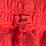 Aerie  Fleece of Mind Coral Colored Shorts Photo 3