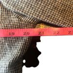 Hunt Club Vintage Black White Plaid Wool Blend Suede Collar Blazer 12 Equestrian Photo 8