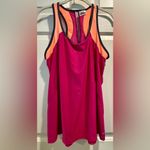Avia  pink orange black tank top - activewear athletic workout top - Large Photo 2
