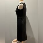 Spanx Faux Leather and Ponte Fabric Luxe Black Sheath Dress New with tag… Photo 10