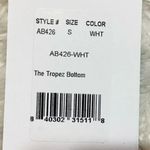 ANDIE NWT Swim Demi Moore The Tropez Crochet Like Bottom Mid Rise S White #3669 Photo 4