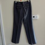 Ann Taylor Vtg Y2K low mid gray wool wide straight loose leg trousers pants 0 Photo 3