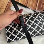 Kenneth Cole Reaction Women Small Faux Leather Purse Crossbody Bag Black & White Photo 8