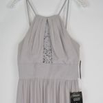 Lulus Cherish the Night Grey Lace Maxi Dress Women’s Size Small Photo 4