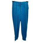 Juicy Couture Turquoise Velour Jogger Sweatpants “Juicy” Rhinestone Back NWT M Photo 1