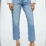 Mango Light Blue Ankle Jeans Size 6 Photo 0