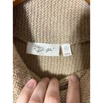 RD Style  Turtleneck Sweater Dress XS Tan Knit Long Sleeve Knee Length Photo 5