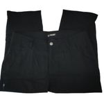 Khombu  Black Stretch Hiking Capri/Cropped Pants Inseam 20.5" Size Large EUC Photo 1