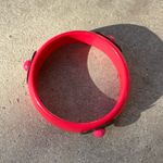 Vintage Pink Gold Tone Brass Accent Women’s Bangle Sz 8.5” Photo 6