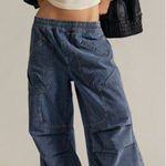 Free People NWT  We The Free Atlas Parachute Jeans Explorer striped blue - Medium Photo 0