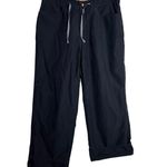 Horny Toad Straight Crop Capri Pants Size 8 Casual Outdoor Navy Blue Photo 0