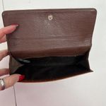 Brighton  Wallet Croc Embossed Leather Brown Credit Card Pocket Coins Compartment Photo 6