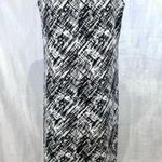 cj banks black white and gray abstract print maxi dress size X (14W) Photo 2